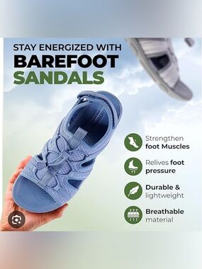 Women's Lightweight Barefoot Sandals - Blue